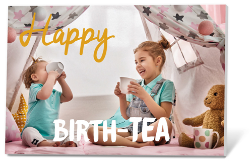 Theekaart happy birth tea